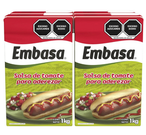 Catsup Embasa 1 kg paquete x 4
