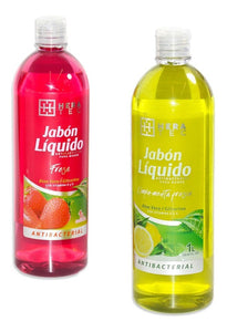 Jabón líquido antibacterial botella familiar